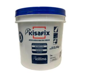 ADHESIVO P/VINILICO BASE AGUA BALDE 3.5 KG KISAFIX