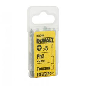 PUNTA PH2 X 50 MM PHILLIPS TORSION DEWALT BLISTER X 5